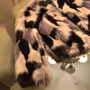 Forever 21 Faux Fur 4 colored coat size S